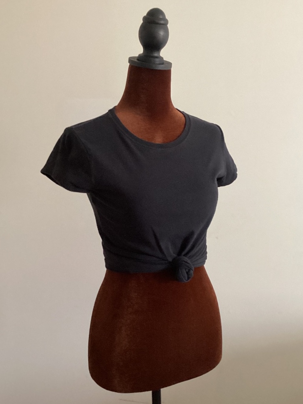A&F 100% cotton Soft Collection Knotted Crew Tee